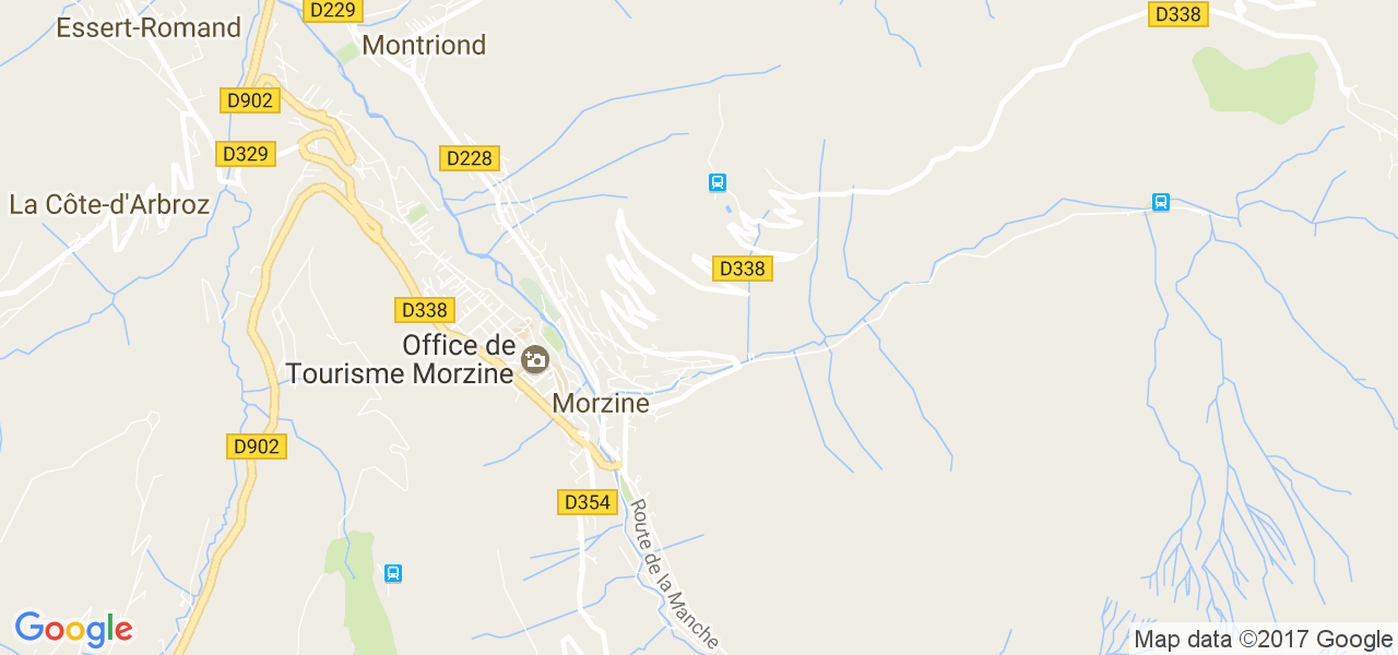 map de la ville de Morzine