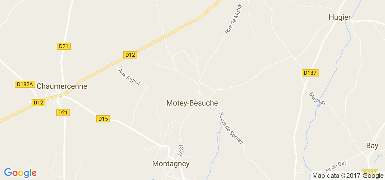 map de la ville de Motey-Besuche