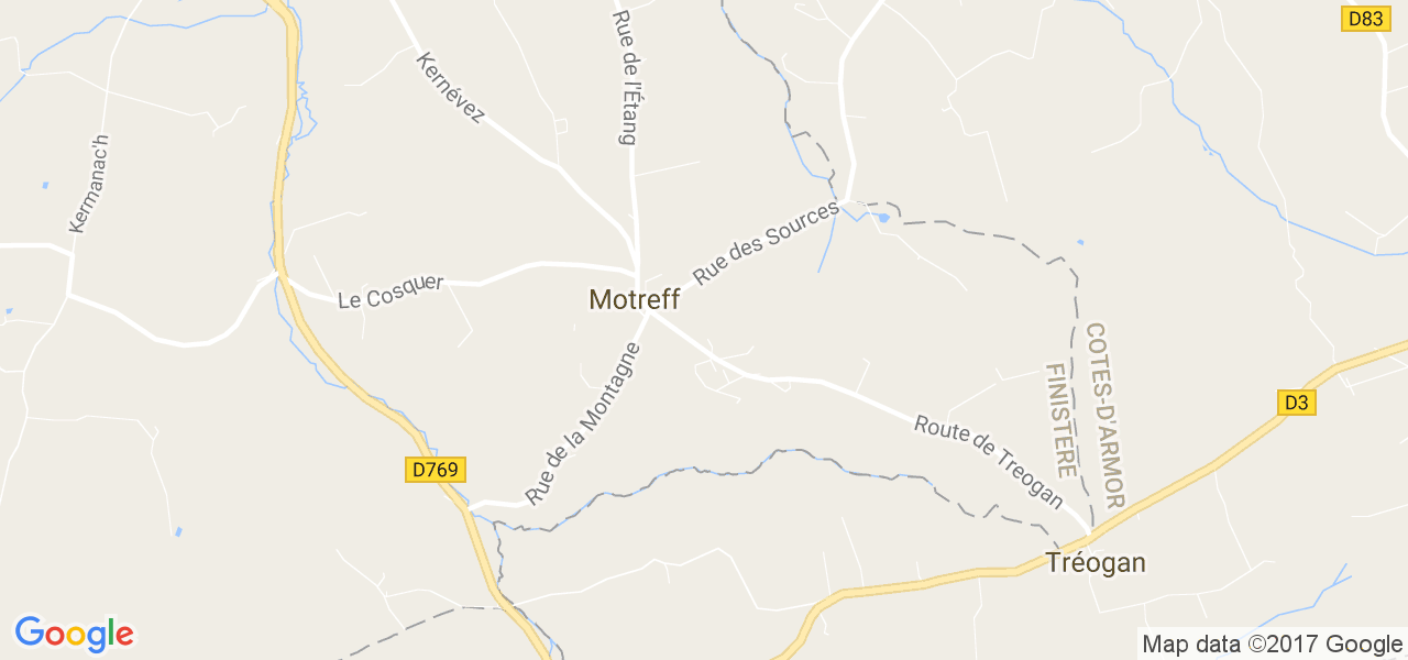 map de la ville de Motreff