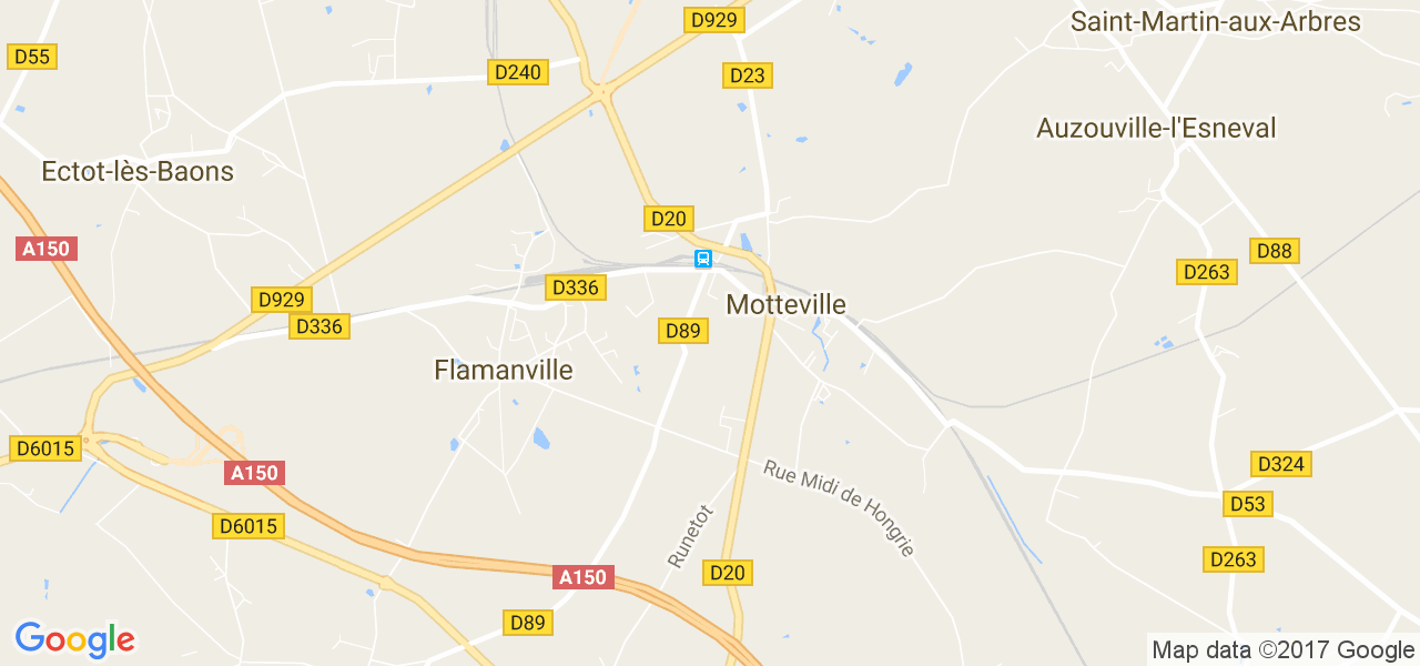 map de la ville de Motteville