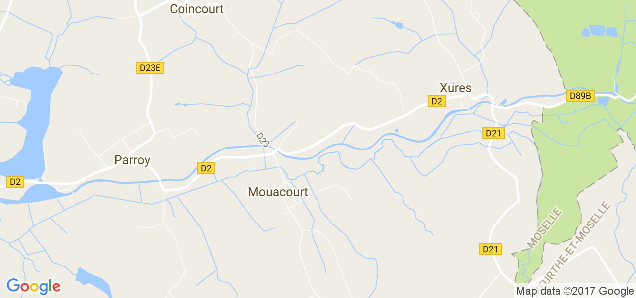 map de la ville de Mouacourt