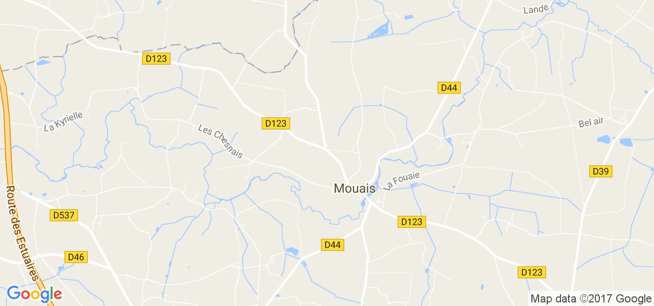 map de la ville de Mouais