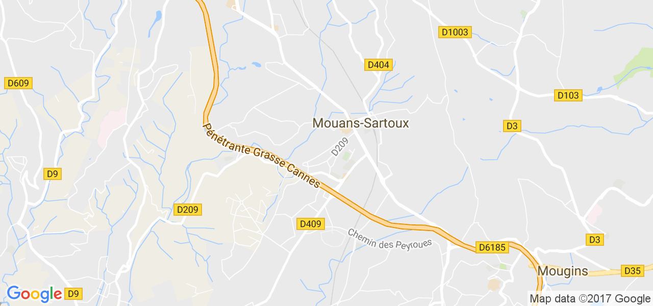 map de la ville de Mouans-Sartoux