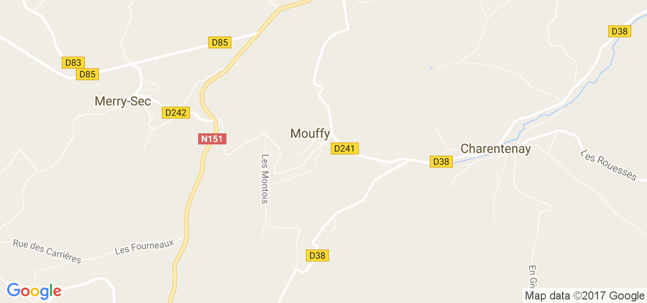 map de la ville de Mouffy