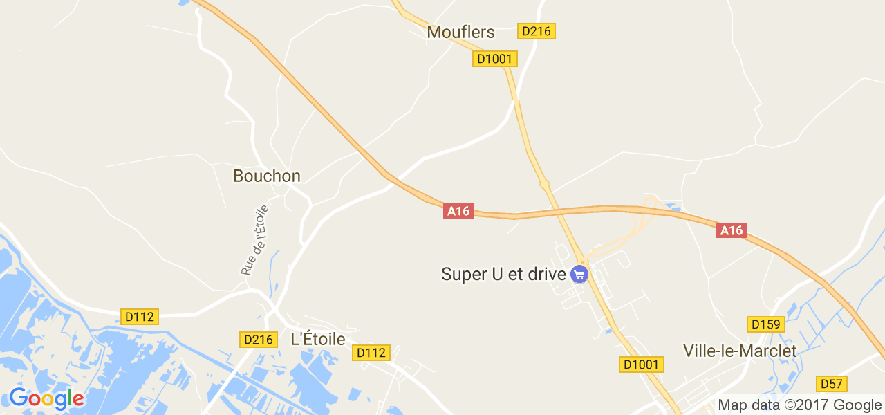 map de la ville de Mouflers