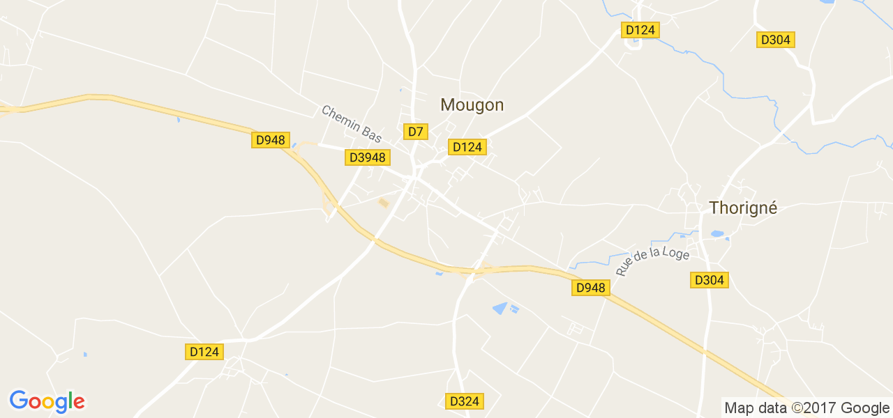 map de la ville de Mougon