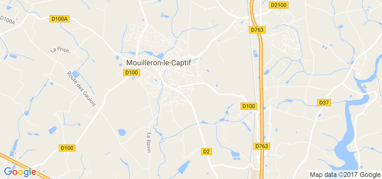 map de la ville de Mouilleron-le-Captif