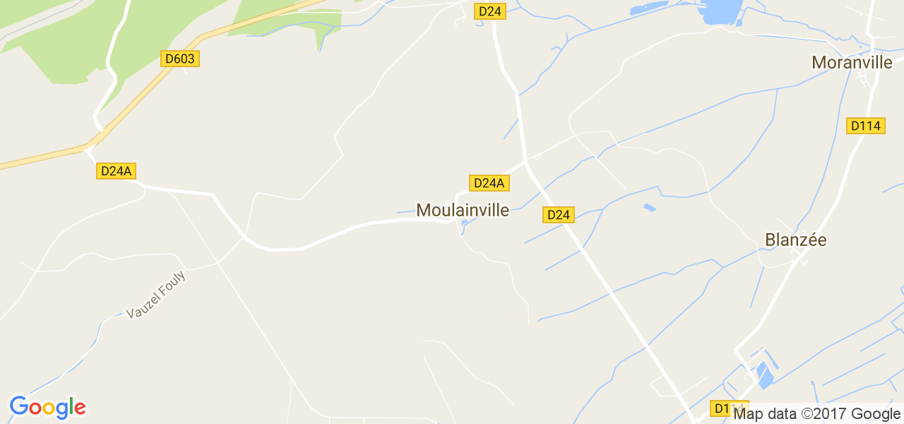 map de la ville de Moulainville