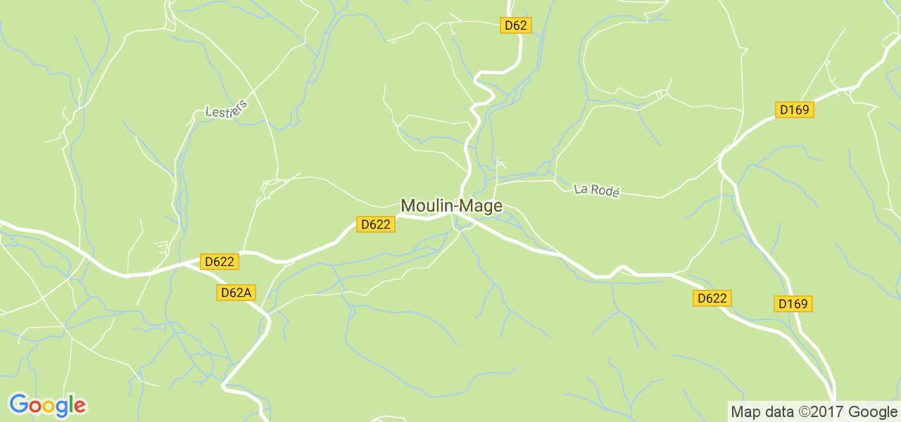 map de la ville de Moulin-Mage