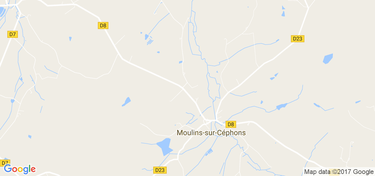 map de la ville de Moulins-sur-Céphons