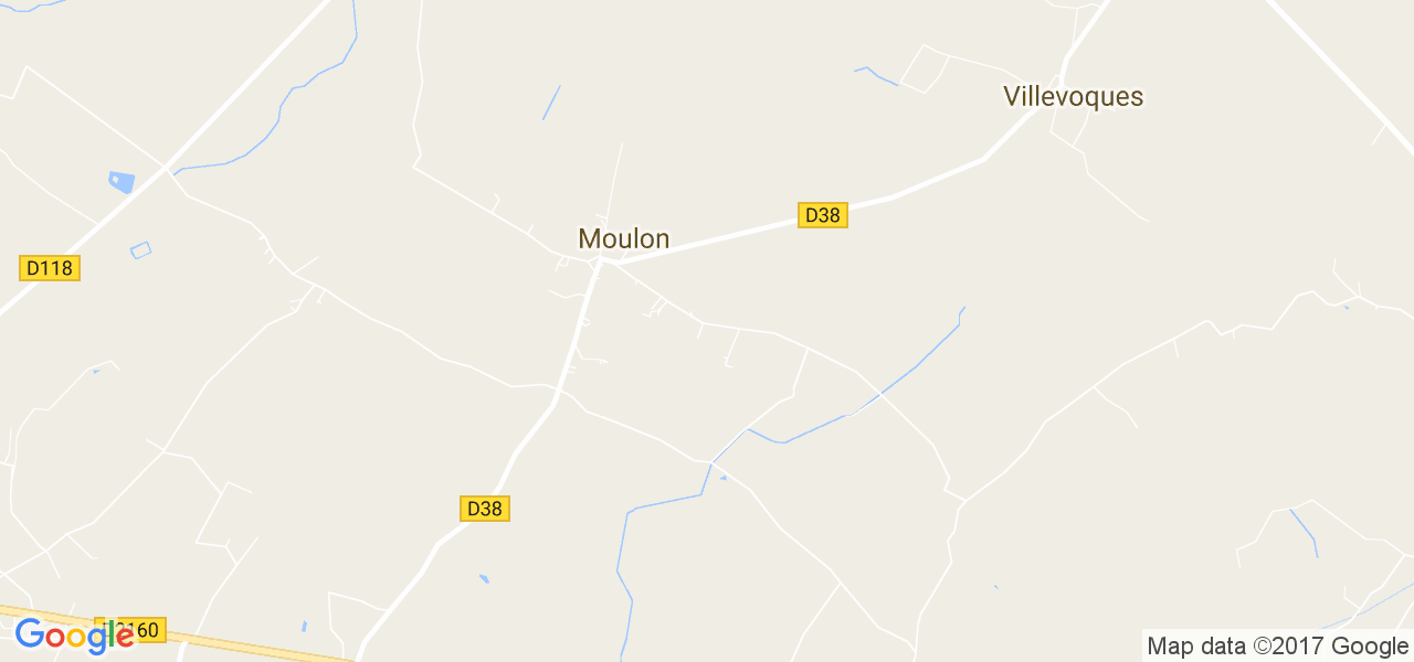 map de la ville de Moulon