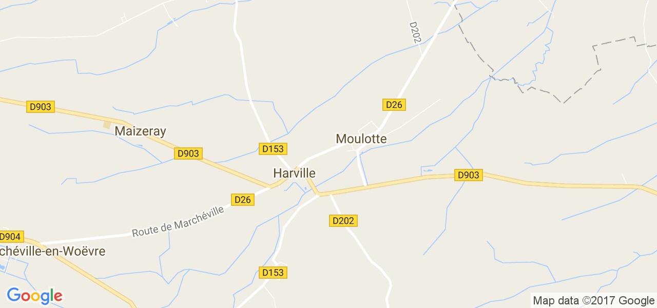 map de la ville de Moulotte