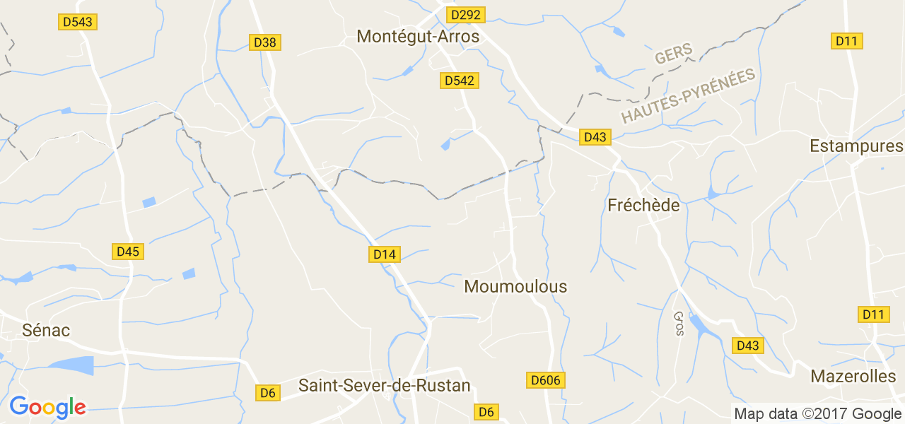 map de la ville de Moumoulous