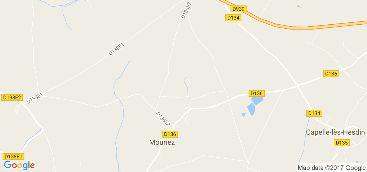 map de la ville de Mouriez