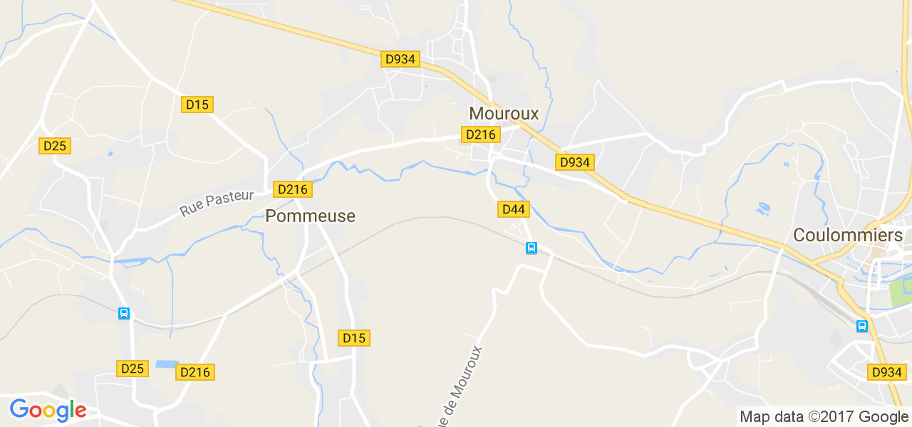 map de la ville de Mouroux