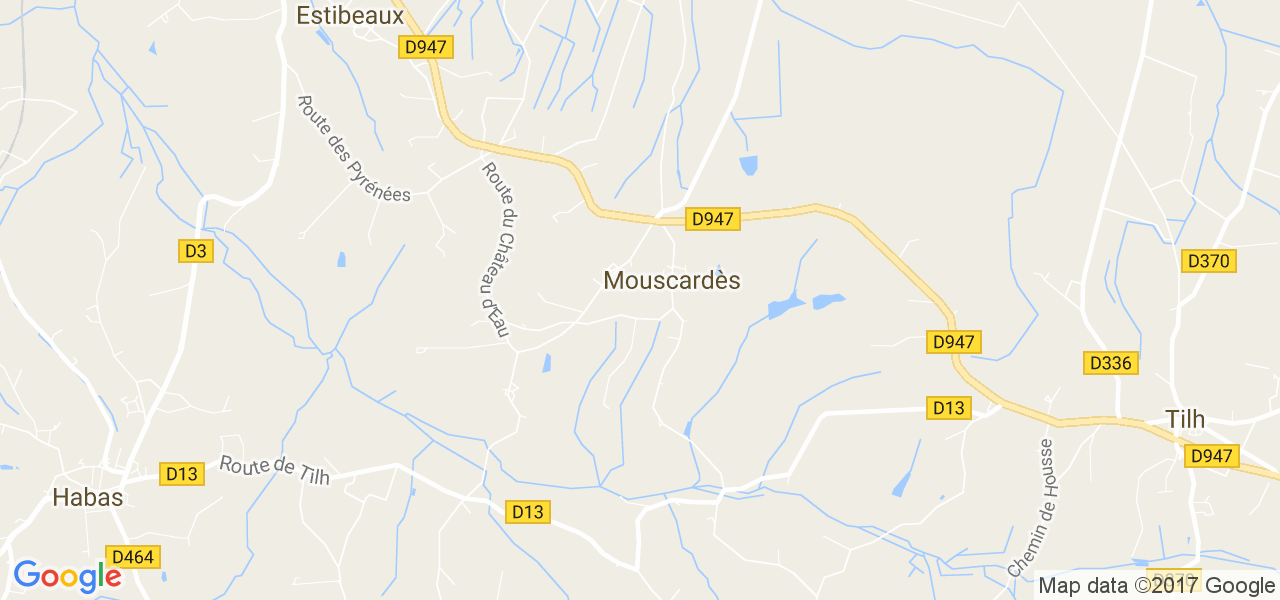 map de la ville de Mouscardès