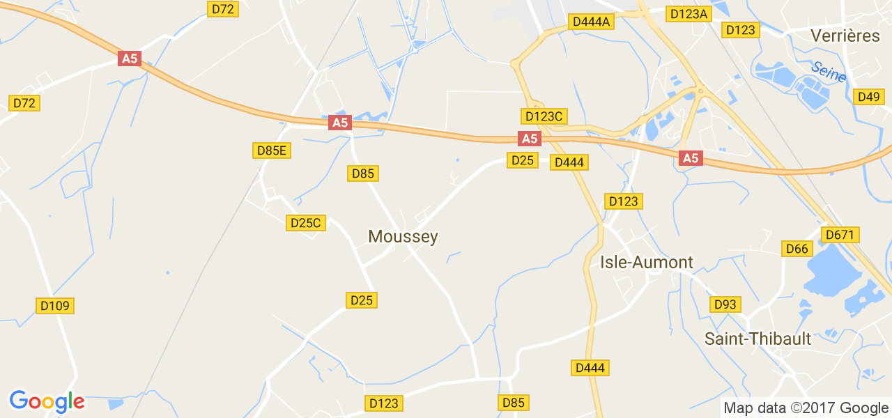 map de la ville de Moussey