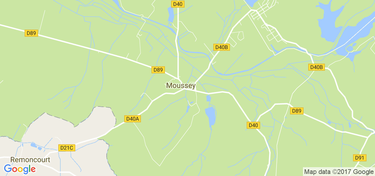 map de la ville de Moussey