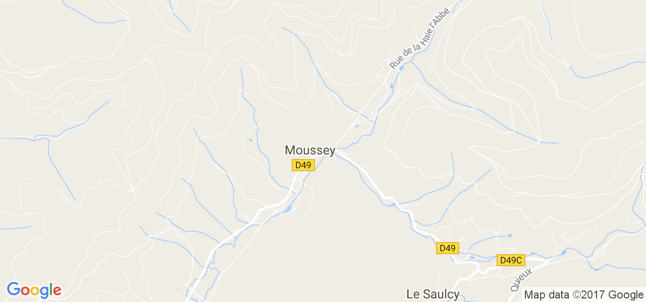 map de la ville de Moussey