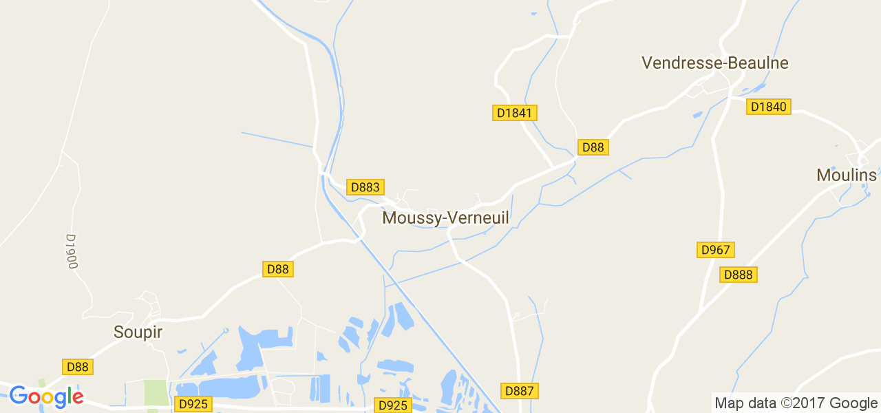 map de la ville de Moussy-Verneuil