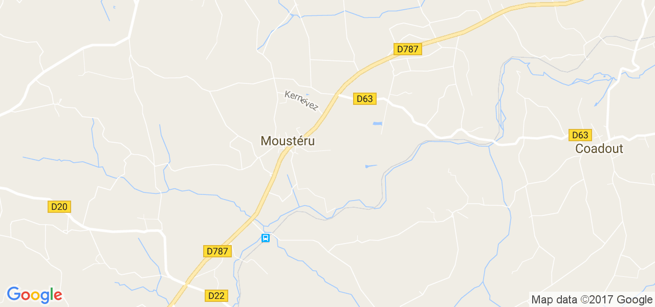 map de la ville de Moustéru