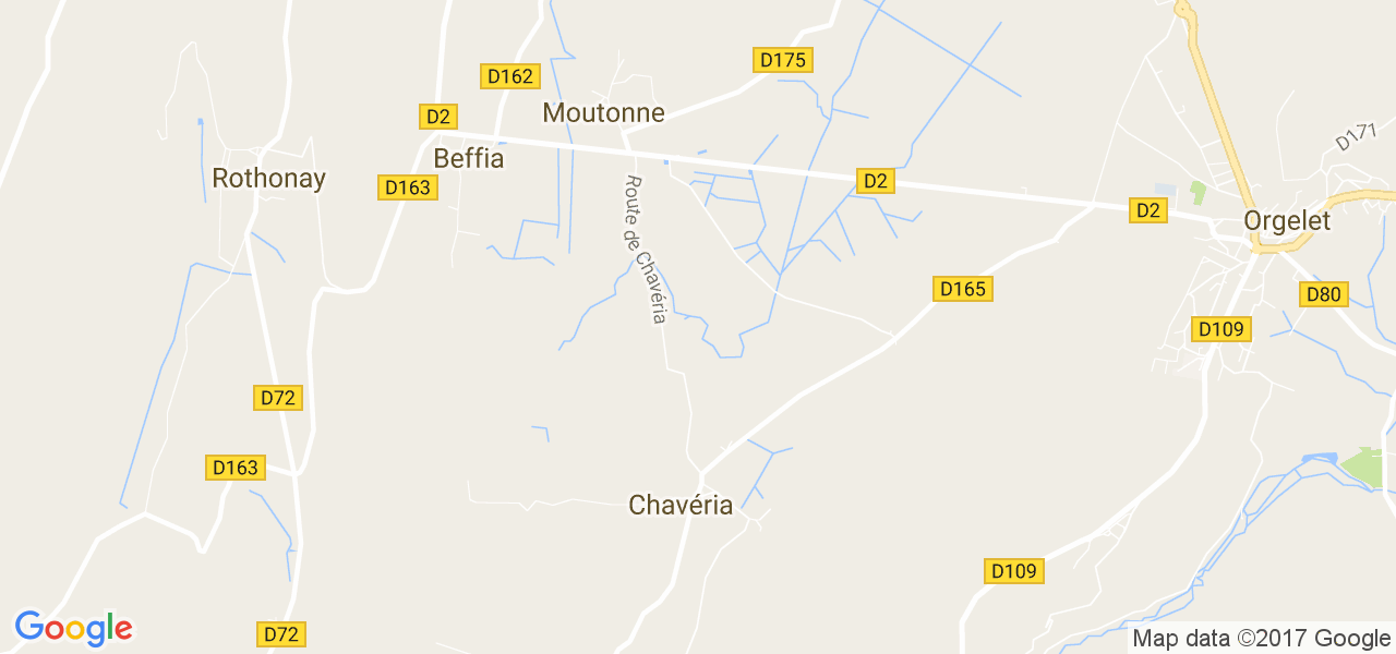 map de la ville de Moutonne