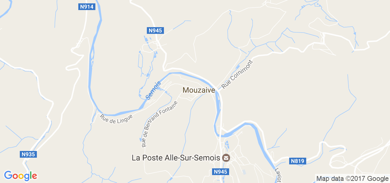 map de la ville de Mouzaive