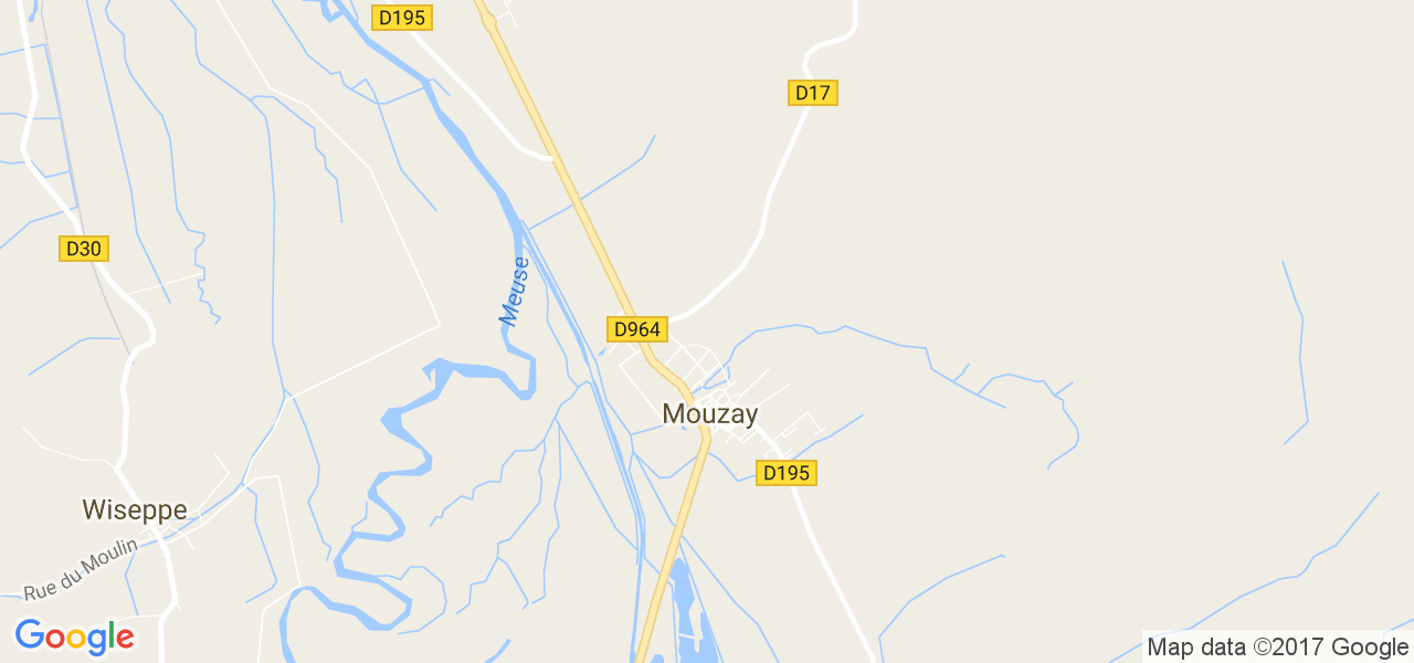 map de la ville de Mouzay