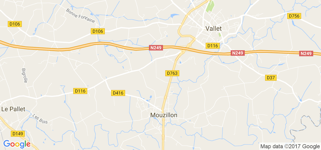 map de la ville de Mouzillon