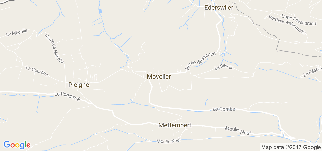 map de la ville de Movelier