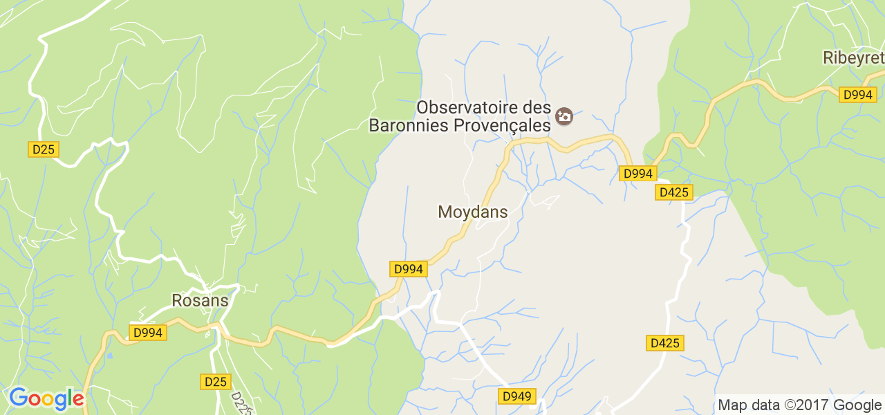 map de la ville de Moydans