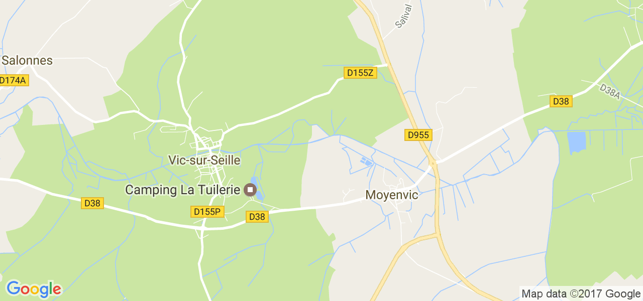 map de la ville de Moyenvic