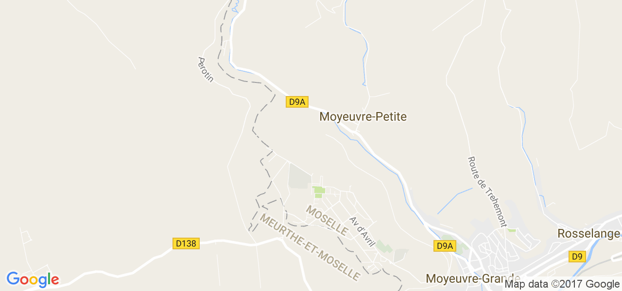 map de la ville de Moyeuvre-Petite