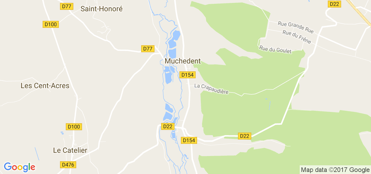 map de la ville de Muchedent