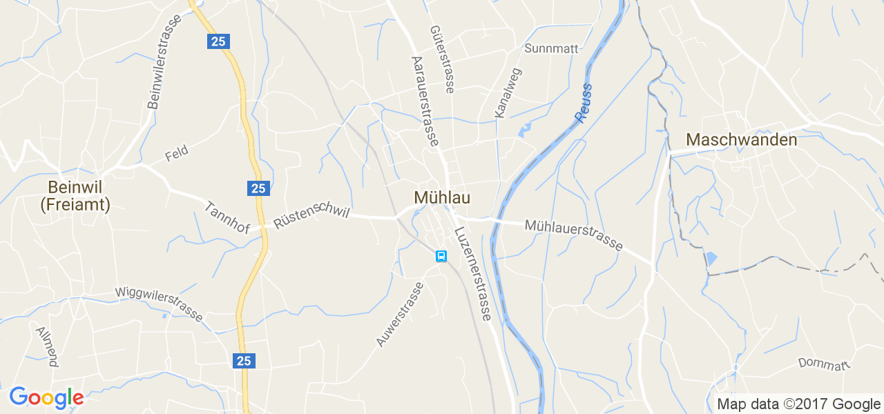 map de la ville de Mühlau