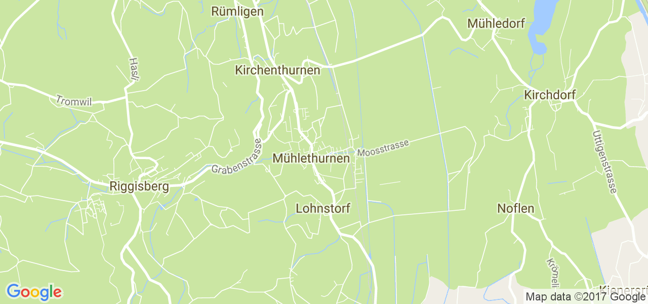 map de la ville de Mühlethurnen