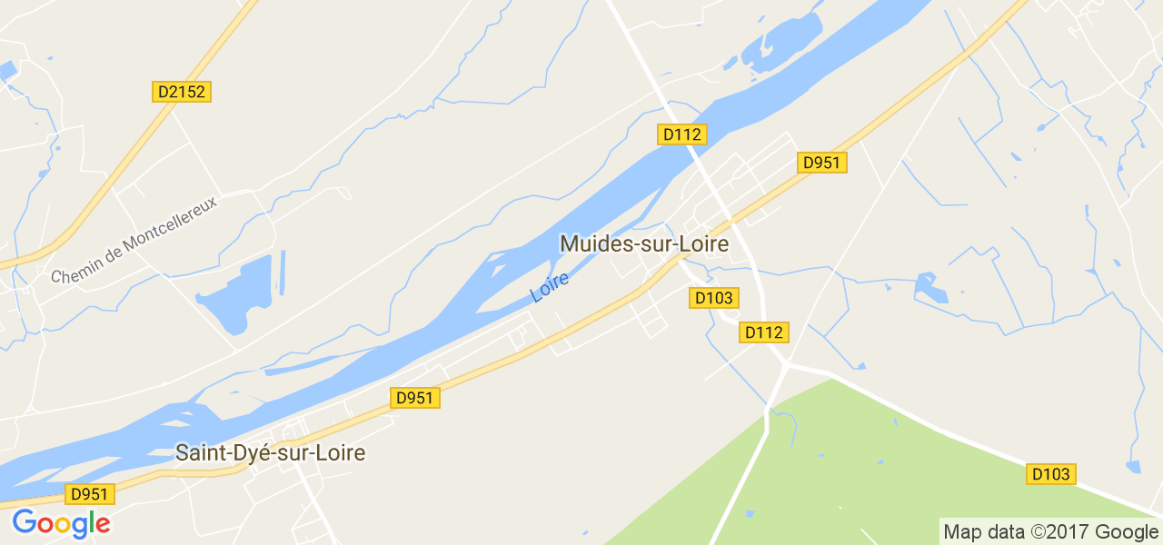 map de la ville de Muides-sur-Loire