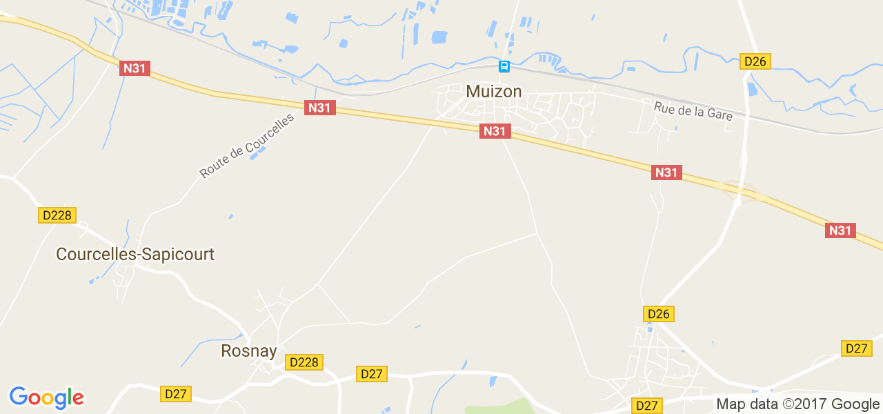 map de la ville de Muizon