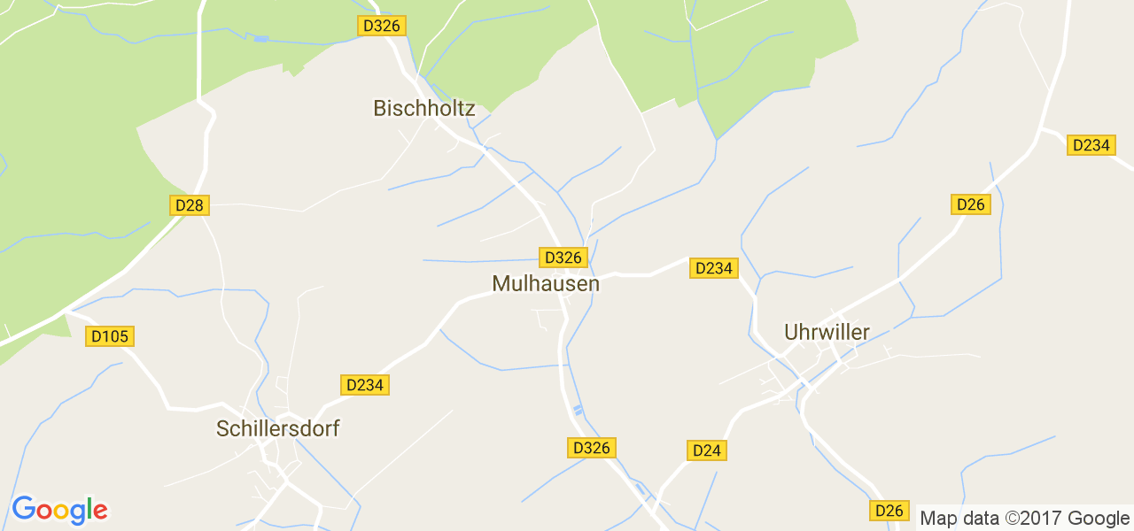 map de la ville de Mulhausen