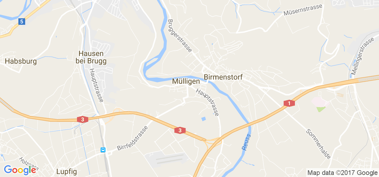 map de la ville de Mülligen