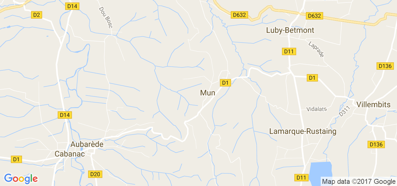 map de la ville de Mun