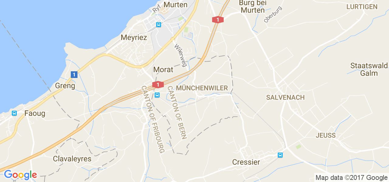 map de la ville de Münchenwiler
