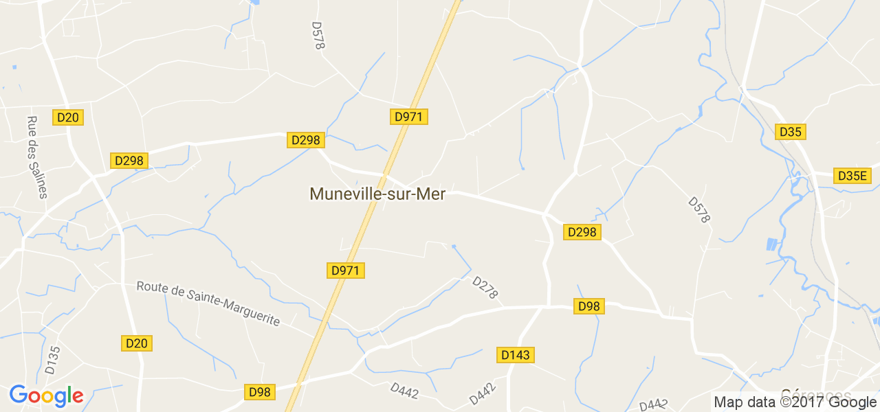 map de la ville de Muneville-sur-Mer