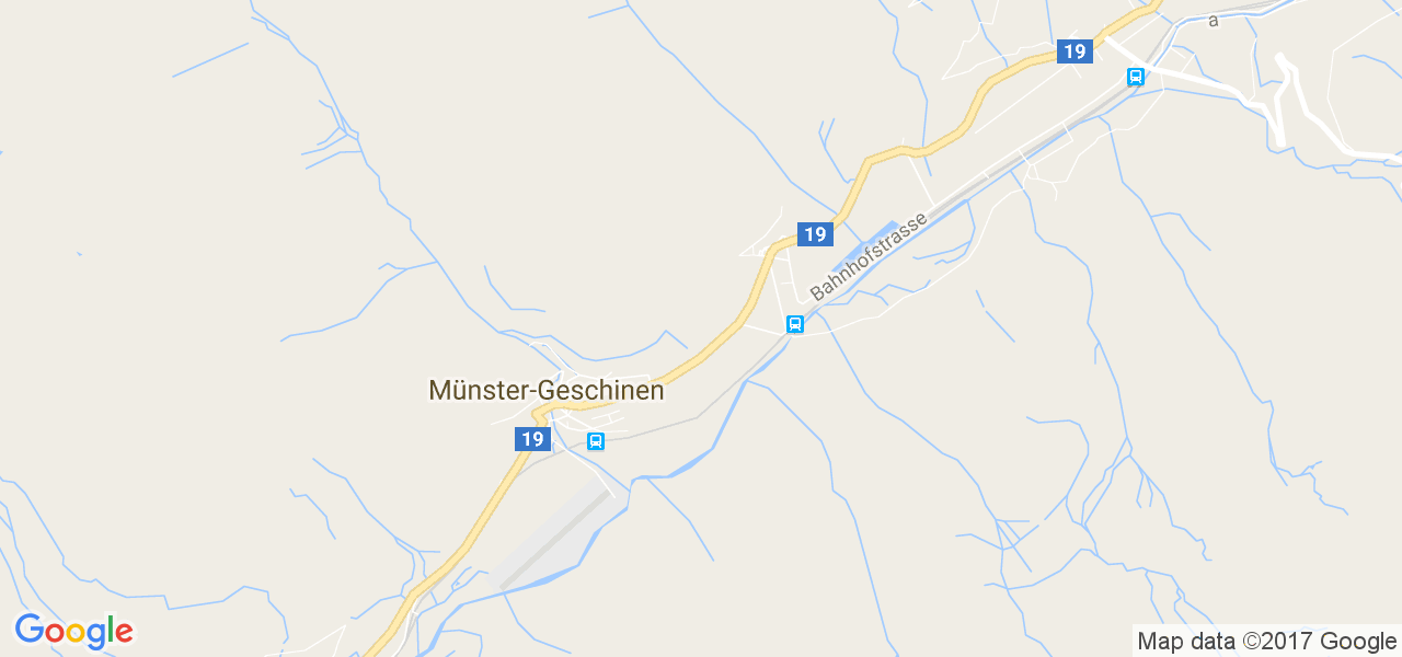 map de la ville de Münster-Geschinen