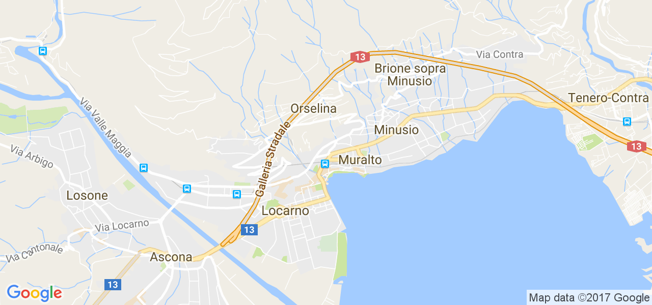 map de la ville de Muralto