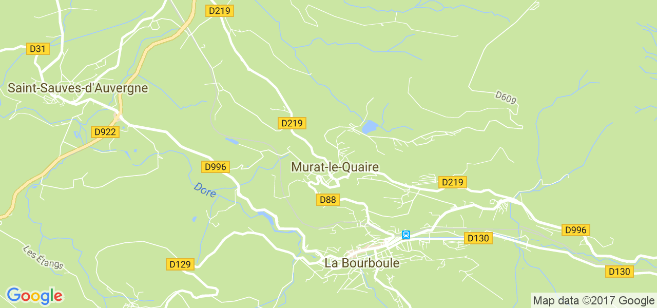 map de la ville de Murat-le-Quaire