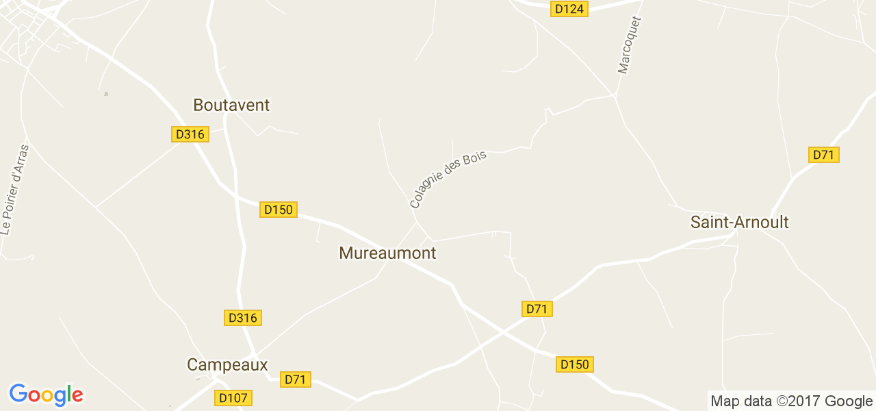 map de la ville de Mureaumont