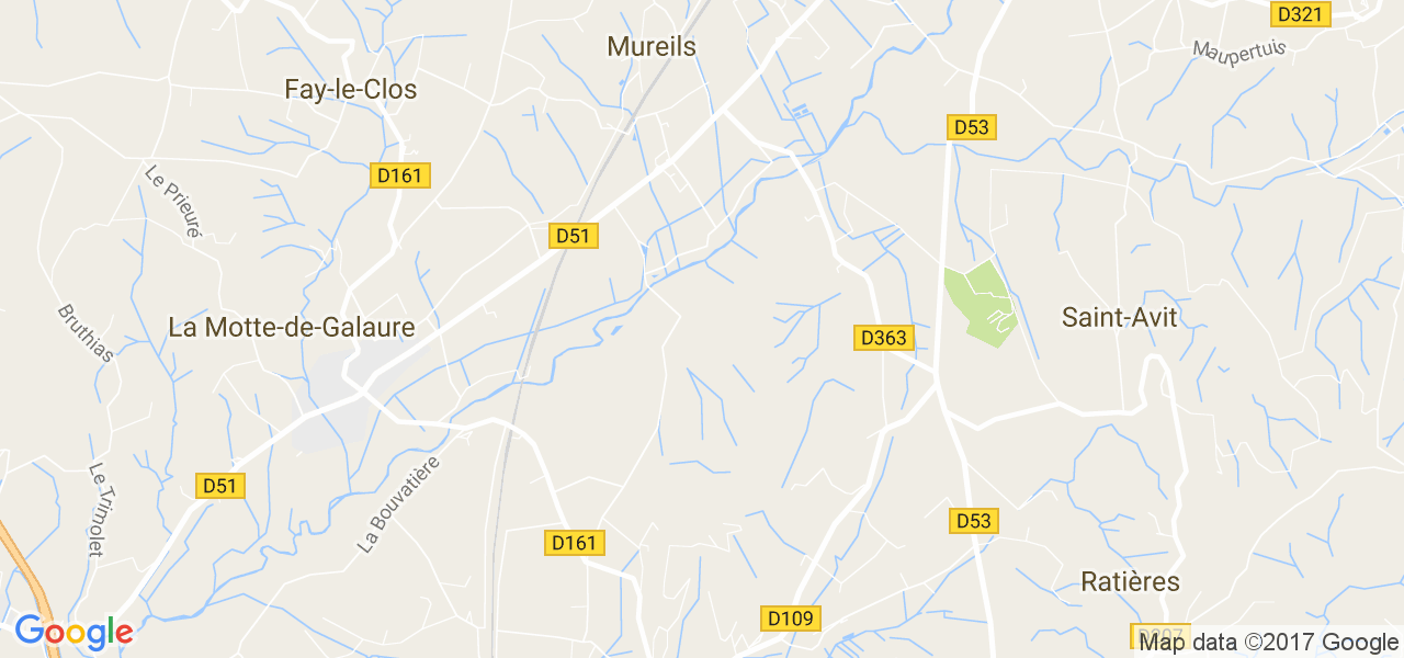 map de la ville de Mureils