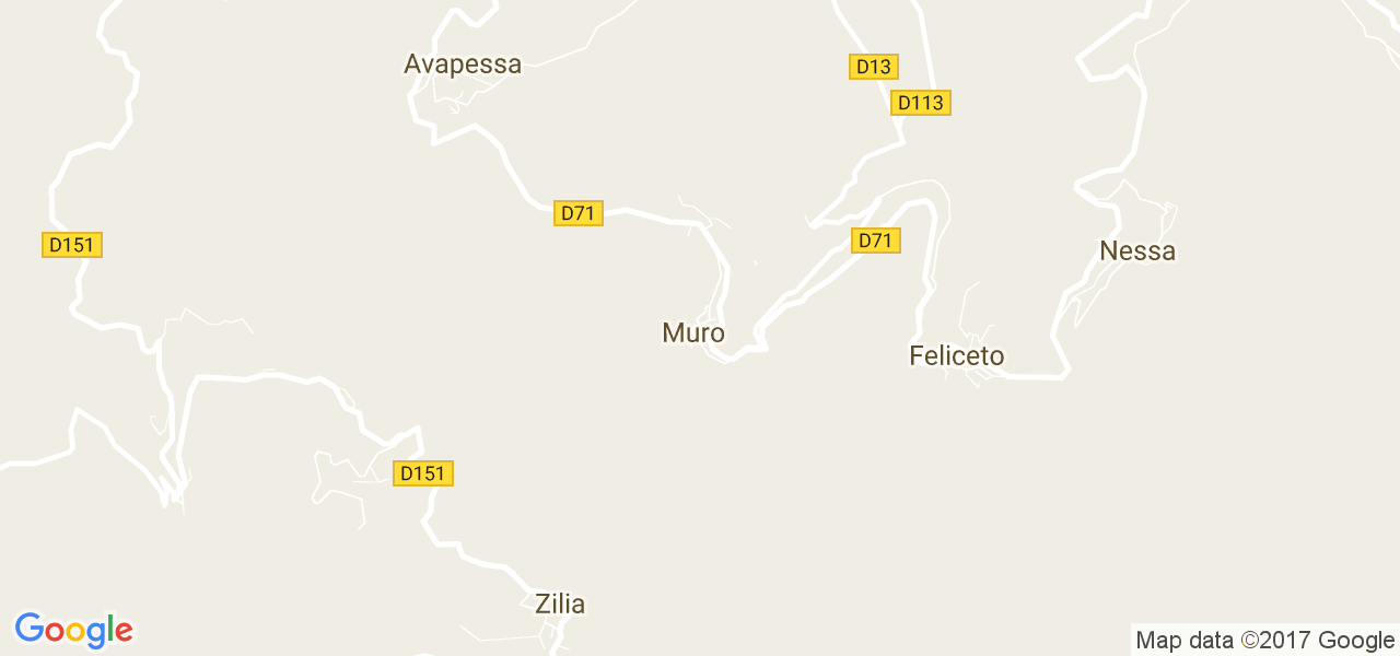 map de la ville de Muro