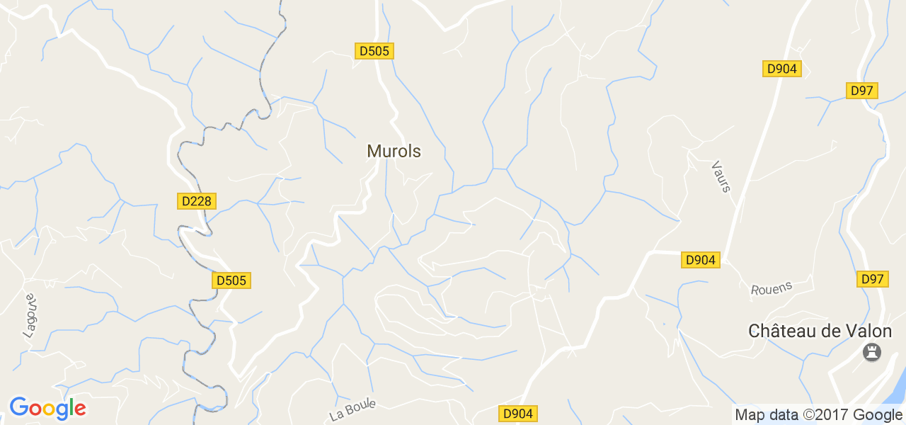 map de la ville de Murols